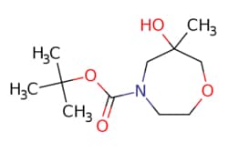 eMolecules​&nbsp;Pharmablock  tert-butyl 6-hydroxy-6-methyl-14-oxazepane-4-carboxylate  1g  702445720  PBZL133    1801455-05-9  MFCD28119197  231.292  C11H21NO4