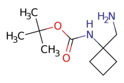 eMolecules​&nbsp;Pharmablock  tert-butyl N-[1-(aminomethyl)cyclobutyl]carbamate  10g  697516965  PBU5637    1286330-22-0  MFCD13194722  200.282  C10H20N2O2