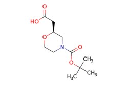 eMolecules​&nbsp;1257850-82-0 | (S)-N-Boc-morpholine-2-acetic acid | Combi-Blocks, Inc. | MFCD13189487 | 245.275 | C11H19NO5 | 97.000 | CC(C)(C)OC(=O)N1CCO[C@@H](CC(O)=O)C1 | 5g | 642101354