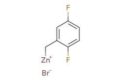 eMolecules​&nbsp;307496-32-8 | 2,5-Difluorobenzylzinc bromide, 0.50 M in THF | Synthonix | MFCD01311422 | 272.400 | C7H5BrF2Zn | 0.000 | [Br-].Fc1ccc(F)c(C[Zn+])c1 | 25ml | 627353602