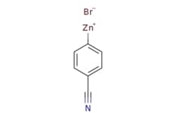 eMolecules​&nbsp;Synthonix  4-Cyanophenylzinc bromide 0.50 M in THF  25ml  627353567  C73235    131379-14-1  MFCD00671984  247.400  C7H4BrNZn