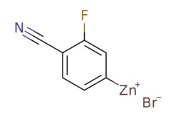 eMolecules​&nbsp;Synthonix  4-Cyano-3-fluorophenylzinc bromide 0.50 M in THF  25ml  627353565  C73232    521093-90-3  MFCD02260164  265.390  C7H3BrFNZn