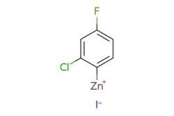 eMolecules​&nbsp;Synthonix  2-Chloro-4-fluorophenylzinc iodide 0.50 M in THF  25ml  627353544  C73148    497923-83-8  MFCD02260160  321.820  C6H3ClFIZn