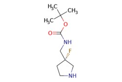eMolecules​&nbsp;AstaTech  TERT-BUTYL (3S)-((3-FLUOROPYRROLIDIN-3-YL)METHYL)CARBAMATE  0.25g  601099117  AT27879  95.000  2165650-75-7  [null]  218.272  C10H19FN2O2