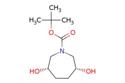 eMolecules​&nbsp;1801455-71-9 | tert-butyl cis-3,6-dihydroxyazepane-1-carboxylate | Pharmablock231.292 | C11H21NO4 | 97.000 | CC(C)(C)OC(=O)N1C[C@@H](O)CC[C@@H](O)C1 | 1g | 572597615