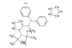eMolecules​&nbsp;223120-71-6 | (R)-1-[(SP)-2-(di-tert-butylphosphino)ferrocenyl]ethyldiphenylphosphine | Combi-Blocks, Inc.544.481 | C32H42FeP2 | 97.000 | [Fe].[CH]1[CH][CH][CH][CH]1.C[C@H](C1[CH][CH][CH]C1P(C(C)(C)C)C(C)(C)C)P(c1ccccc1)c1ccccc1 | 1g | 569325713