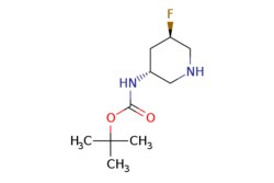 eMolecules​&nbsp;Pharmablock  tert-butyl N-[(3R5R)-5-fluoropiperidin-3-yl]carbamate  1g  551312899  PBZS2027    1363378-07-7  [null]  218.272  C10H19FN2O2