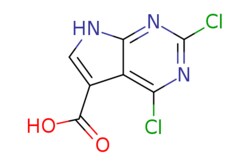 eMolecules​&nbsp;1638768-02-1 | 2,4-dichloro-7H-pyrrolo[2,3-d]pyrimidine-5-carboxylic acid | Pharmablock | MFCD27987438 | 232.020 | C7H3Cl2N3O2 | 97.000 | OC(=O)c1c[nH]c2nc(Cl)nc(Cl)c12 | 1g | 551113852