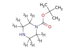 eMolecules​&nbsp;1126621-86-0 | tert-butyl 2,2,3,3,5,5,6,6-octadeuteriopiperazine-1-carboxylate | Pharmablock | MFCD08705174 | 194.304 | C9H18N2O2 | 97.000 | [2H]C1([2H])NC([2H])([2H])C([2H])([2H])N(C(=O)OC(C)(C)C)C1([2H])[2H] | 500mg | 551097744