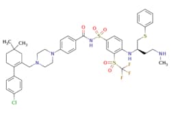 eMolecules​&nbsp;2365172-82-1 | Desmorpholinyl Navitoclax-NH-Me | Medchem Express918.550 | C44H51ClF3N5O5S3 | 98.000 | CNCC[C@H](CSc1ccccc1)Nc1ccc(cc1S(=O)(=O)C(F)(F)F)S(=O)(=O)NC(=O)c1ccc(cc1)N1CCN(CC2=C(CCC(C)(C)C2)c2ccc(Cl)cc2)CC1 | 100mg | 536984094