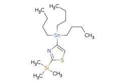 eMolecules​&nbsp;252562-80-4 | 4-(Tributylstannyl)-2-(trimethylsilyl)thiazole | Synthonix - Stock | MFCD01319064 | 446.360 | C18H37NSSiSn | 97.000 | CCCC[Sn](CCCC)(CCCC)c1csc(n1)[Si](C)(C)C | 5g | 525924308