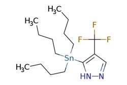 eMolecules​&nbsp;790661-62-0 | 4-(Trifluoromethyl)-5-(tributylstannyl)pyrazole | Synthonix - Stock | MFCD10699133 | 425.127 | C16H29F3N2Sn | 97.000 | CCCC[Sn](CCCC)(CCCC)c1[nH]ncc1C(F)(F)F | 500mg | 525923929