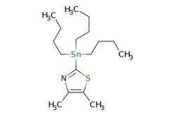 eMolecules​&nbsp;938181-92-1 | 4,5-Dimethyl-2-(tributylstannyl)thiazole | Synthonix - Stock | MFCD09265485 | 402.230 | C17H33NSSn | 97.000 | CCCC[Sn](CCCC)(CCCC)c1nc(C)c(C)s1 | 5g | 525914928
