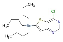 eMolecules​&nbsp;875339-90-5 | 4-Chloro-6-(tributylstannyl)thieno[3,2-d]pyrimidine | Synthonix - Stock | MFCD18325134 | 459.660 | C18H29ClN2SSn | 97.000 | CCCC[Sn](CCCC)(CCCC)c1cc2ncnc(Cl)c2s1 | 5g | 525913767
