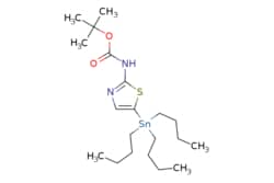 eMolecules​&nbsp;243972-26-1 | 2-(N-BOC)-5-(tributylstannyl)thiazole | Synthonix - Stock | MFCD07787377 | 489.310 | C20H38N2O2SSn | 96.000 | CCCC[Sn](CCCC)(CCCC)c1cnc(NC(=O)OC(C)(C)C)s1 | 25g | 525908818