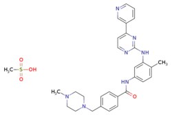 eMolecules​&nbsp;Accela ChemBio (ASD)  4-[(4-Methyl-1-piperazinyl)methyl]-N-[4-methyl-3-[[4-(3-pyridinyl)-2-pyrimidinyl]amino]phenyl]benzamide Methanesulfonate  5g  524334636  SY013513  95.000  220127-57-1  MFCD04307699  589.720  C30H35N7O4S