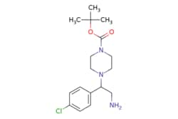 eMolecules​&nbsp;AstaTech  2-(N-BOC-PIPERAZINO)-2-(4-CHLOROPHENYL)ETHYLAMINE  1g  448274394  C78225  97.000  444892-51-7  MFCD10015095  339.860  C17H26ClN3O2