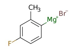 eMolecules​&nbsp;30897-90-6 | 4-Fluoro-2-methylphenylmagnesium bromide, 0.5 M in THF | Synthonix - Stock | MFCD01311469 | 213.332 | C7H6BrFMg | 0.000 | [Br-].Cc1cc(F)ccc1[Mg+] | 100ml | 437237230