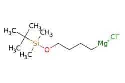 eMolecules​&nbsp;134588-97-9 | 4-(tert-Butyldimethylsiloxy)butylmagnesium chloride, 0.50 M in THF | Synthonix - Stock | MFCD11553170 | 247.130 | C10H23ClMgOSi | 0.000 | [Cl-].CC(C)(C)[Si](C)(C)OCCCC[Mg+] | 100ml | 354724439