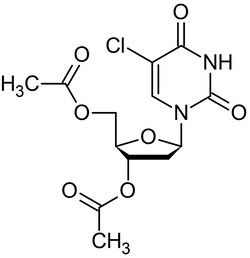 Abcam 5-Chloro-3',5'-di-O-acetyl-2'-deoxyuridine, Halogenated uridine derivative.