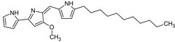 Abcam&nbsp;Undecylprodigiosin, Apoptotic and anticancer agent, 250UG