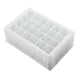 Chemglass Life Sciences&nbsp;Deep 24-Well Microplate, 10.4 mL Wells, V-Bottom, Square Top, Sterile