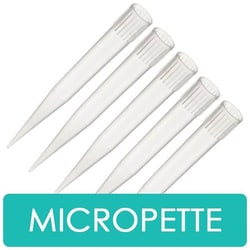 Chemglass Life Sciences&nbsp;Chemglass Extra-Long 10 μL Pipette Tips, Clear, Non-Sterile, Bulk Nest - For Single and Multichannel Pipettors
