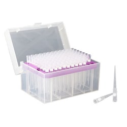 Chemglass Life Sciences&nbsp;Chemglass pipette tips, sterile, 20 μL standard barrier - fine-point, universal fit (4,800/case)
