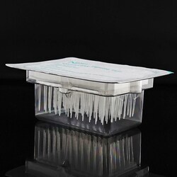 Chemglass Life Sciences&nbsp;300 μL Automation Clear Filter Tips for Hamilton Systems, Sterile, With Barcode, 96/pk