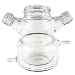 Chemglass Life Sciences&nbsp;Spinner Flask Only, 250mL, Jacketed, BioProcess, Plain Bottom
