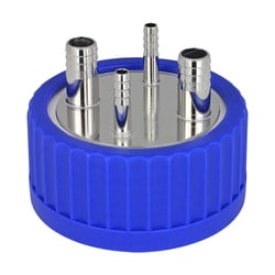 Chemglass Life Sciences&nbsp;4-Port Adapter, GL-80, (2) 1/4