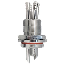 Chemglass Life Sciences&nbsp;4-Port Adapter, M27 Thread, (4) 1/4