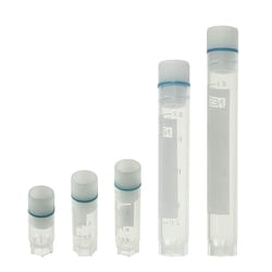Chemglass Life Sciences&nbsp;Chemglass 0.5 mL Cryogenic Vial, Self-Standing, Internal Thread, Sterile, Racked (1,600/case)