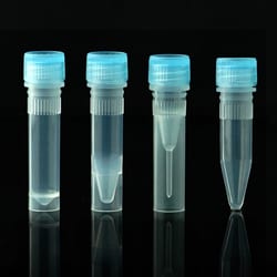 Chemglass Life Sciences&nbsp;Chemglass 1.5 mL Conical Sample Vials, External Thread, Natural Caps, Sterile (CGN-4764-004N) - 50/pk