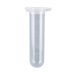 Chemglass Life Sciences&nbsp;Chemglass 5 mL Centrifuge Tube, Clear, Round Bottom, Snap Cap, Non-Sterile (Nest)