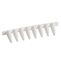 Chemglass Life Sciences&nbsp;Chemglass 0.2 mL PCR 8-Strip Tubes, White, Sterile (Nest)