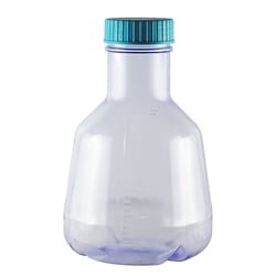 Chemglass Life Sciences&nbsp;Chemglass High Efficiency Erlenmeyer Flask, 3 L, Polycarbonate, Baffled, Seal Cap (CGN-2166-3LSC)