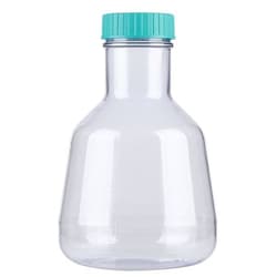 Chemglass Life Sciences&nbsp;Chemglass Erlenmeyer Flask, 2 L High-Efficiency Polycarbonate, Baffled Bottom, Sterile (Nest)