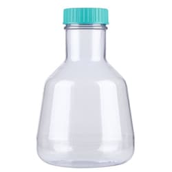 Chemglass Life Sciences&nbsp;Chemglass Erlenmeyer Flask, 2 L - High-Efficiency Polycarbonate, Baffled, Sterile