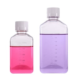 Chemglass Life Sciences&nbsp;Chemglass Media Bottle, Square PETG, 1,000 mL, Sterile (CGN-1150-1000)