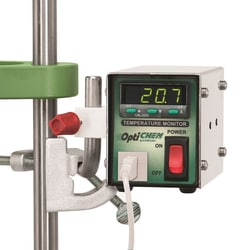 Chemglass Life Sciences&nbsp;Digital Temperature Monitor for Process Reactors - PT-100 Probe Receptacle, 120V, LED Display