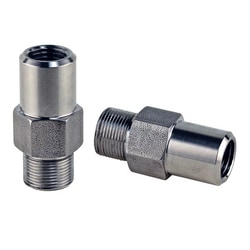 Chemglass Life Sciences&nbsp;Chemglass adapter, M16 x 1 male to 1/4 in female NPT - stainless steel (CG-1969-M204)