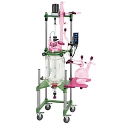 Chemglass Life Sciences&nbsp;Chemglass 5 L Two-Neck Receiving Flask, 45/50 Ground-Glass Joints (for 10 L Reactor System)