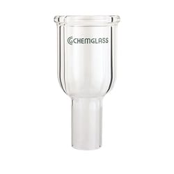 Chemglass Life Sciences&nbsp;Chemglass Glass Adapter, 1-1/2 in Beaded Pipe to 1 in Swagelok (for compression adapters)