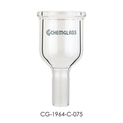 Chemglass Life Sciences&nbsp;Chemglass Glass Adapter, 1-1/2 in Beaded Pipe to 3/4 in Swagelok (for compression adapters)