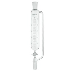 Chemglass Life Sciences 60mL Addition Funnel, Graduated, 14/20 Joint Size, 2mm Glass Stpk, 225mm OAH | Buy Online | Chemglass Life Sciences | Fisher Scientific