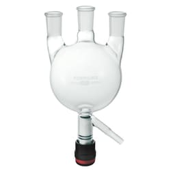 Chemglass Life Sciences&nbsp;Chemglass Round Bottom Flask, 3-Neck, Heavy Wall, 3,000 mL (24/40 joints) - CG-1523-V-04
