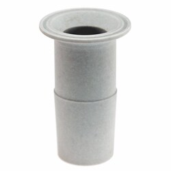 Chemglass Life Sciences&nbsp;Adapter, 45/50 Inner to 2 in Sanitary (Glass-filled PTFE) - for connecting 45/50 standard taper joints to 2 in sanitary fittings