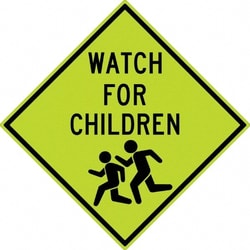 MSC&nbsp;WATCH FOR CHILDREN SIGN