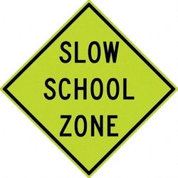 MSC&nbsp;SLOW SCHOOL ZONE SIGN